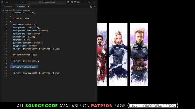 Amazing Gallery Hover Effect with Grid in Html & CSS смотреть онлайн