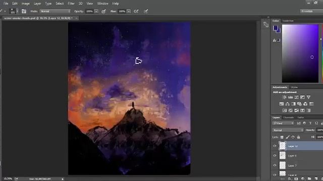 Photoshop Scenery Speed Paint (Soupsane) смотреть онлайн