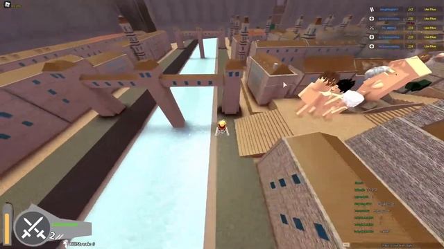 Атака на титанов для слабых ПК??? | Roblox Attack On Titan: Downfall смотреть онлайн
