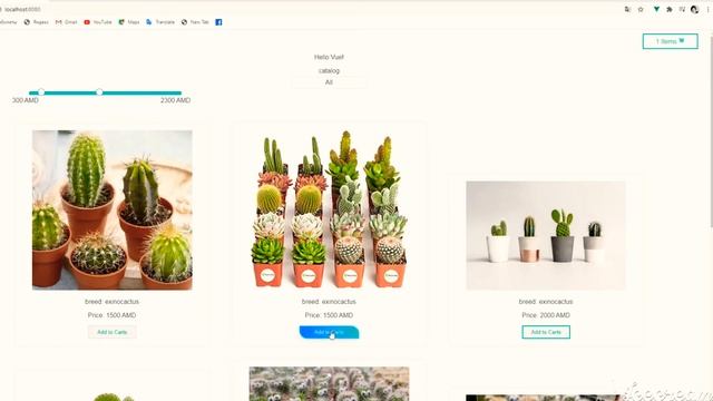 Filtering products by price through range slider, select by category смотреть онлайн