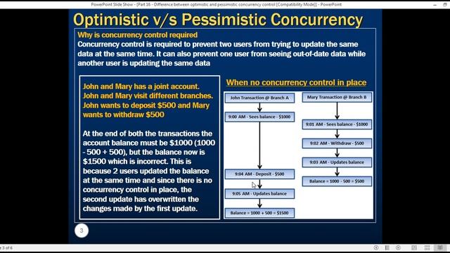 Difference between optimistic and pessimistic concurrency control in arabic смотреть онлайн