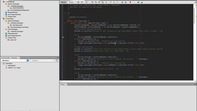 Java User Input смотреть онлайн