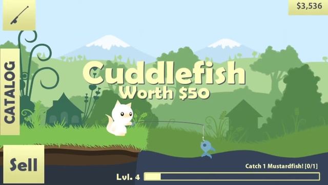Cat Goes Fishing Playthrough Part 1 - A Simple & Cute Game Where A Cat Going Fishing! смотреть онлайн