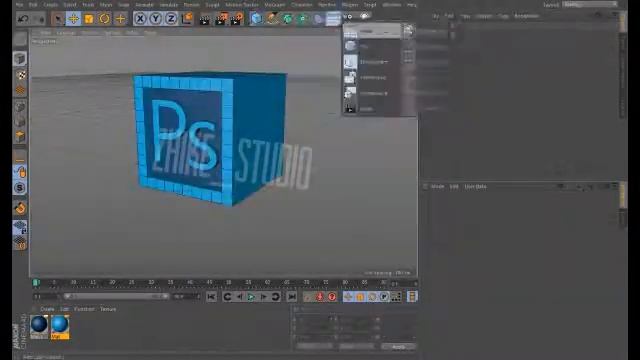 Создаём фигуру Photoshop в Cinema 4D смотреть онлайн