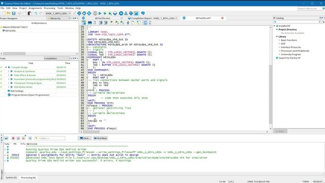 VHDL#2. Создание первого TestBench в ModelSim смотреть онлайн