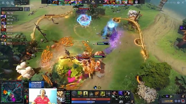 OG.Topson Сделал РАМПАГУ НА МК! ПАПИЧ КОММЕНТИРУЕТ OG Vs Liquid 2 игра