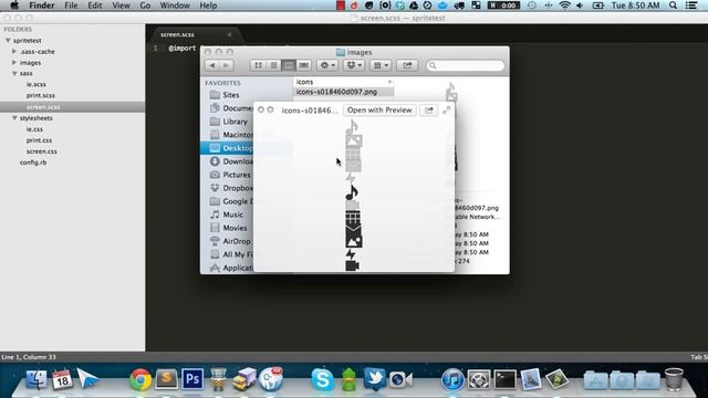 SASS + Compass Image Sprites смотреть онлайн