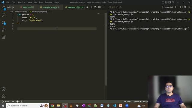 ES 6 : Day 4 | What is Destructuring in JavaScript? | Array Destructuring | Object Destructuring смотреть онлайн
