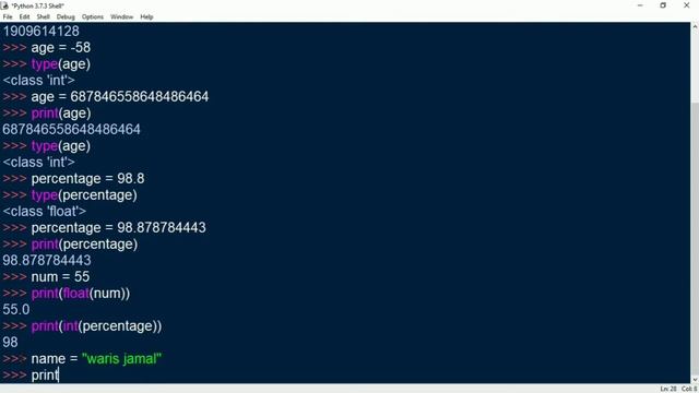 PYTHON DATA TYPE | INTEGER | FLOAT | STRING | TYPE( ) | ID( ) | CONVERSION BETWEEN NUMBER |READ DES смотреть онлайн