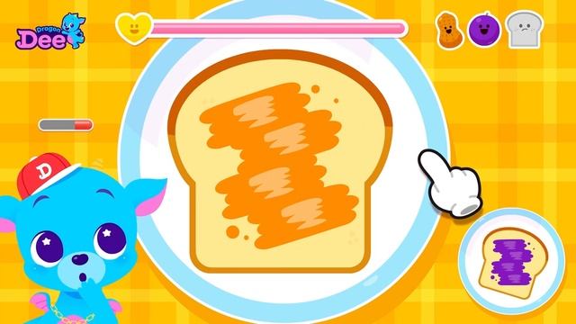 Ninja Snack Time! Slice! | Snack Game For Kids | Dragon Dee Games For Children