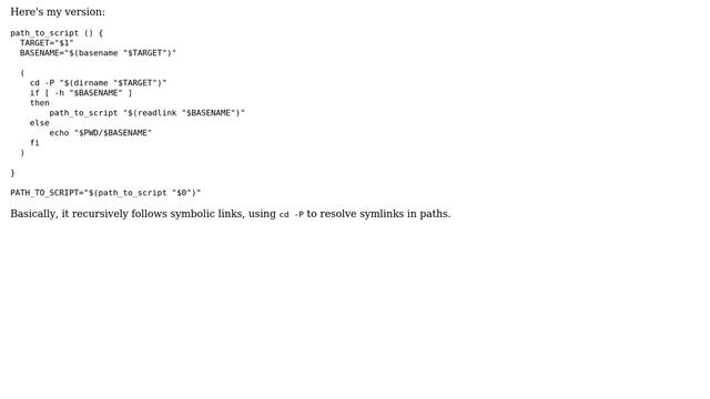 Unix & Linux: Getting script's real absolute path in /bin/sh смотреть онлайн