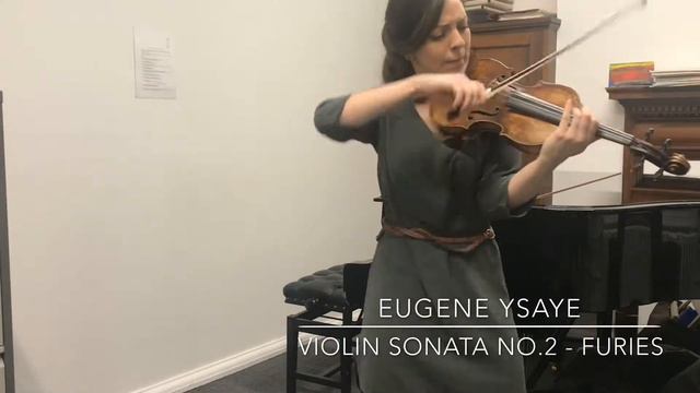 Ysaye - solo violin sonata no.2 - furies смотреть онлайн