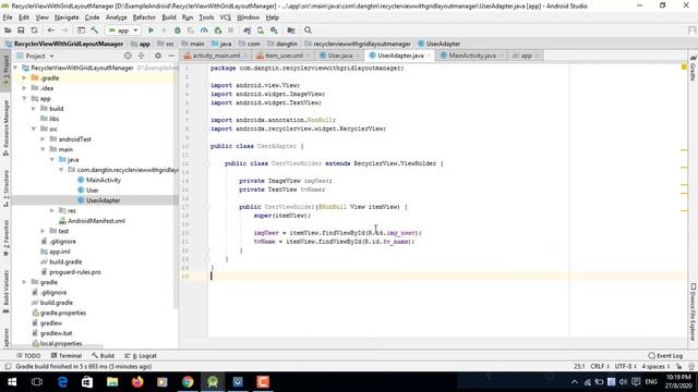 Recyclerview using GridLayoutManager + Cardview - [Android Lists - #01] смотреть онлайн
