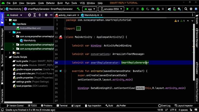 How to use Smart Reply on Android | Google ML Kit | Android Studio Project | Kotlin | Techno Sp смотреть онлайн