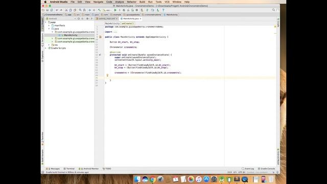 Android Studio Tutorial Cronometro Demo смотреть онлайн