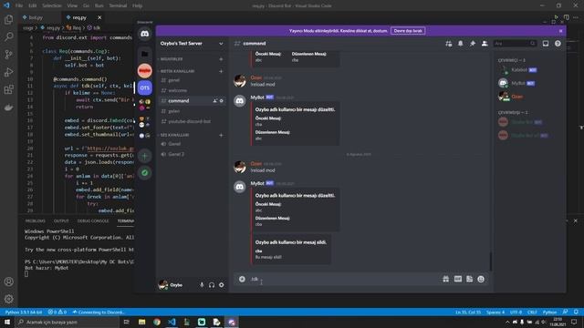 [Discord.py Rewrite] - Requests ve JSON Modülleri (2/2) смотреть онлайн