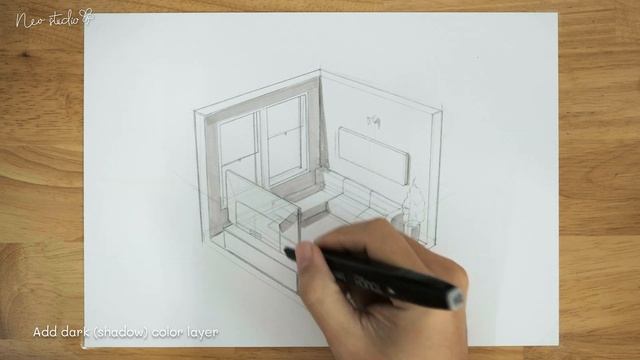 ISOMETRIC ROOM | Industrial & Product Design Sketching смотреть онлайн
