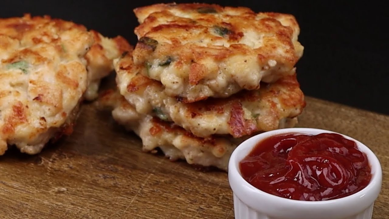 Куриные оладьи с сыром. Просто, быстро и невероятно вкусно!