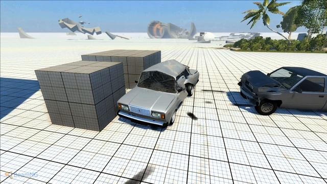 КРАШ-ТЕСТ ВАЗ-2107 (BeamNG) смотреть онлайн
