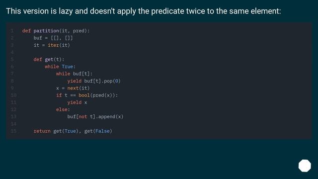 python equivalent of scala partition смотреть онлайн