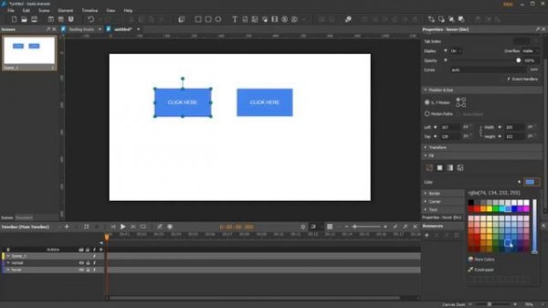 How to Create Buttons in Saola Animate