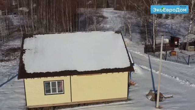 Обзор дома из сип панелей по проекту «Пилигрим» 151.2 кв. м. смотреть онлайн