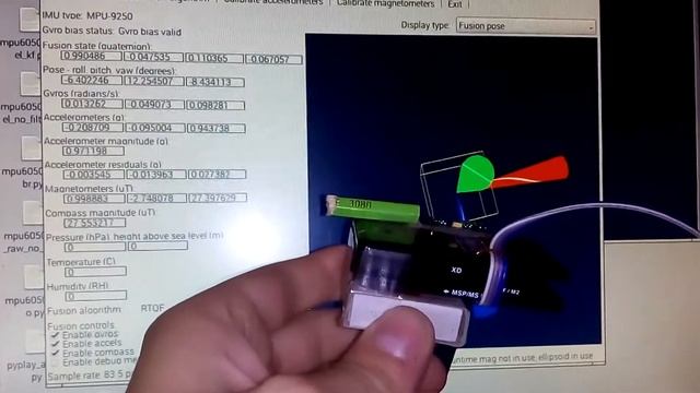 MPU9250 with Raspberry Pi and Python code use RTIMULIB2 смотреть онлайн