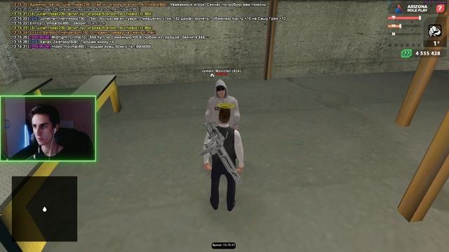 ВПЕРВЫЕ ЗАШЁЛ в GTA SAMP! УЧУ ИГРАТЬ НОВИЧКА?... смотреть онлайн