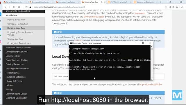 How to install CodeIgniter 4 on Windows смотреть онлайн