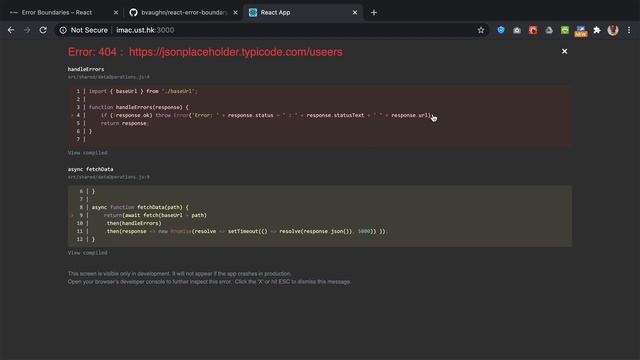 React Error Boundaries смотреть онлайн