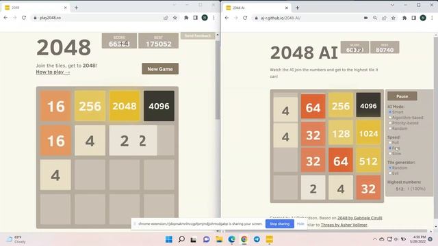 2048 AI Battle || INSANE HIGHSCORE || 1V 1 смотреть онлайн