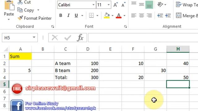 Lesson # 92 Sum Plus Add Formula P2 MS Office Excel 2007 10 13 YouTube смотреть онлайн