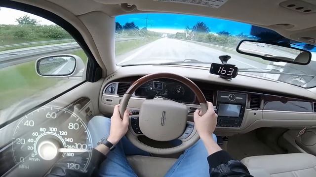 2011 Lincoln Town Car | V-MAX. Próba autostradowa. RACEBOX 0-100 km/h. смотреть онлайн