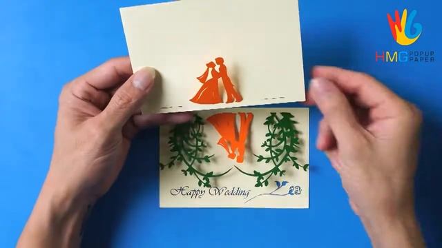 How To Make 3D Wedding Pop Up Greeting Card