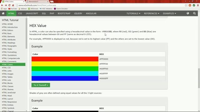 009 HTML y CSS Colores estandar o RGB o Hexadecimales смотреть онлайн