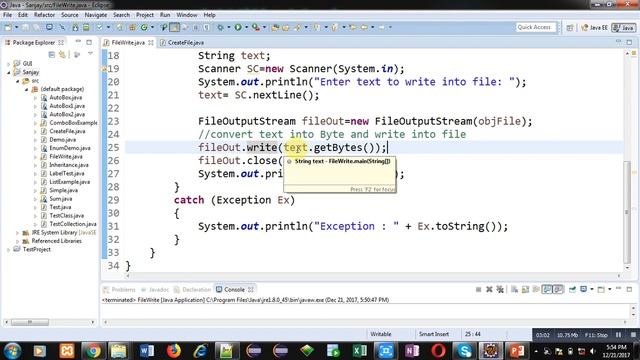 60 Java | How to write content into a file using FileOutputStream in java | by Sanjay Gupta смотреть онлайн