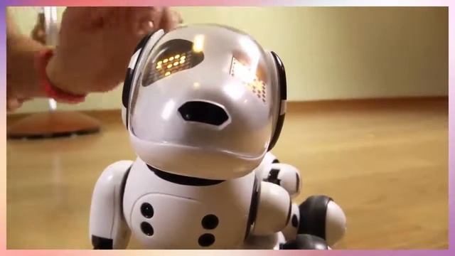 Увлечет на весь день малыша, детские игрушки Робот щенок Заппи Рокси Zoomer смотреть онлайн