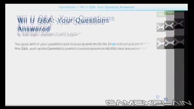 Wii U OS: A Look at the Browser смотреть онлайн