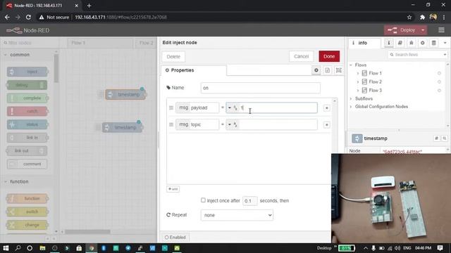 How to Control Raspberry pi GPIO Pins using NODE-RED | LED Control Project | Hindi смотреть онлайн