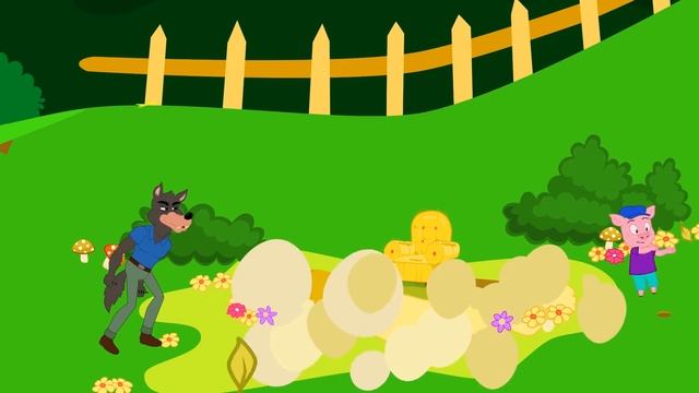 Les Trois Petits Cochons | dessin animé en français | Conte pour enfants avec les P'tits z'Amis смотреть онлайн