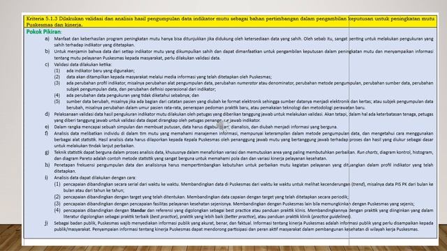 PENJELASAN KRITERIA 5.1.3 VALIDASI DATA INDIKATOR смотреть онлайн