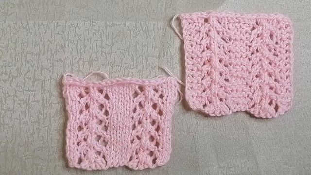 #вязаниеспицами#ажурныеузорыспицами ТОЛЬКО СХЕМА И ОБРАЗЕЦ АЖУРНОГО УЗОРА смотреть онлайн