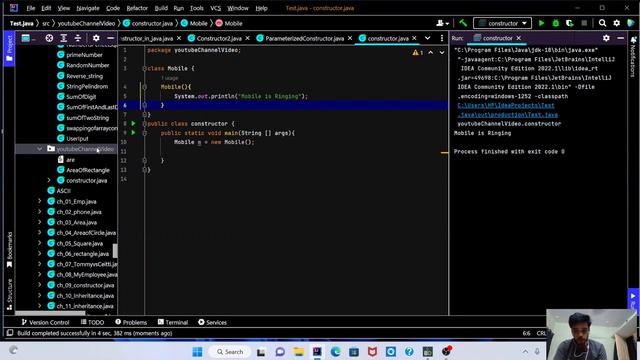 Creation of java Constructor | Default Constructor | Parameterized Constructor . смотреть онлайн