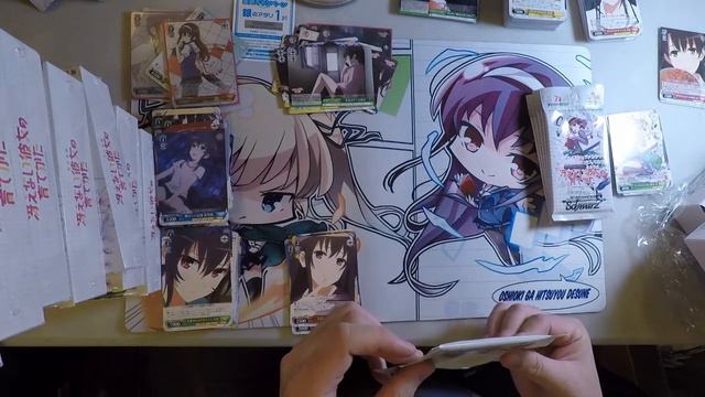 Saekano Weiss Schwarz 4-Box Opening - SP PULLED ON CAMERA?! смотреть онлайн