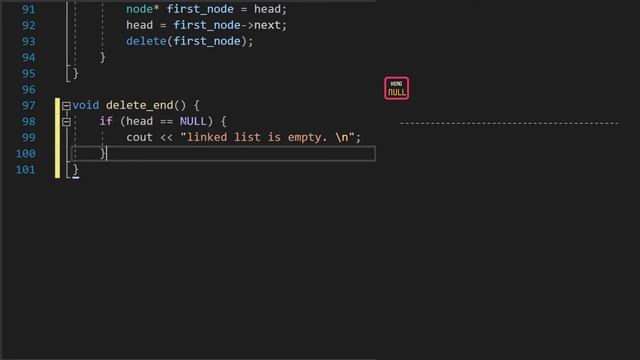 شرح linked list in c++ - delete node at end смотреть онлайн