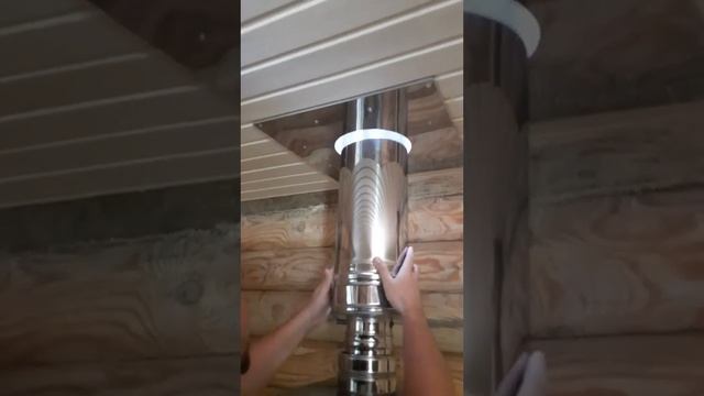 Правильный монтаж печи с дымоходом в бане смотреть онлайн