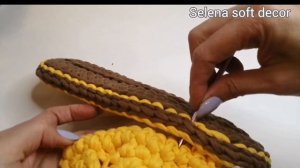 Как пришить верхнюю часть тапочка к подошве