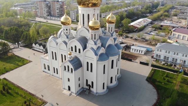 Троице Владимирский собор, Novosibirsk 4k drone Новосибирск с высоты птичьего полета, Сибирь смотреть онлайн