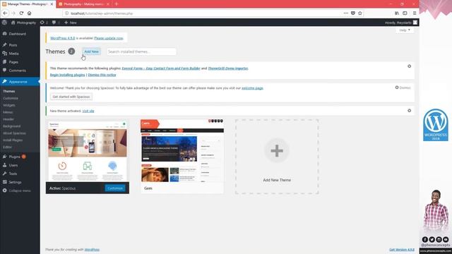 WordPress Tutorial | How to use WordPress Themes смотреть онлайн