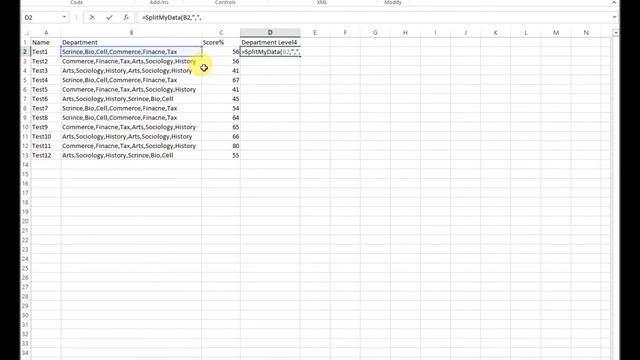 Excel Text to Column Using Formula (VBA Function) смотреть онлайн